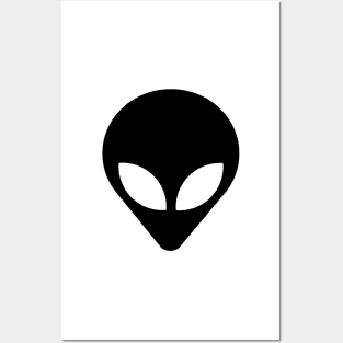 Black and White Alien Posters and Art